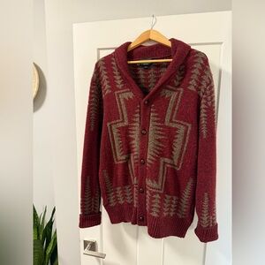 Pendleton Burgundy Westerly Men’s Cardigan - Large almost NEW!